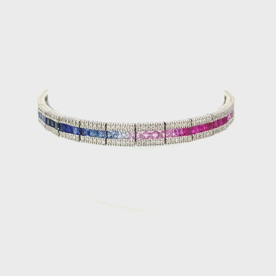 Multicolor Sapphire Bracelet