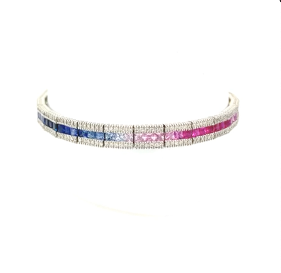 Multicolor Sapphire Bracelet