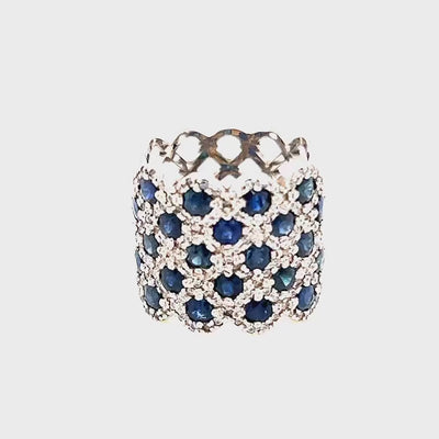 Sapphire & Diamond Ring