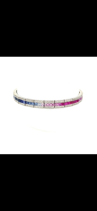 Multicolor Sapphire Bracelet