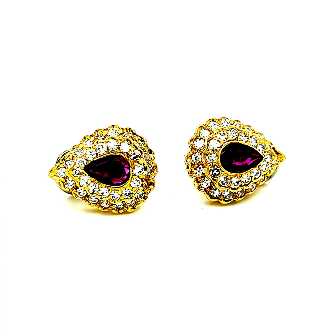 Ruby & Diamond Earrings